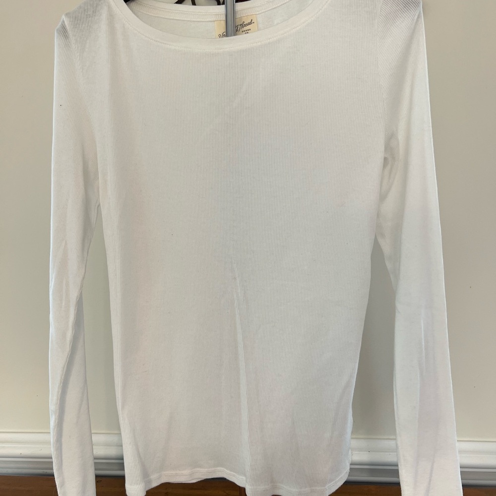 Universal Thread Ribbed White Top